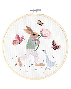 Rico Design borduurpakket lente vrienden 100412 telpatroon incl. borduurring