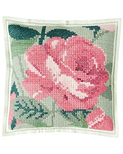 Rico Design viltborduurkussen roos 100421 telpatroon incl. kussenrug 
