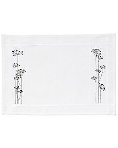 Rico Design borduurpakket placemats grassen zwart/wit 2 st. 100440 telpatroon