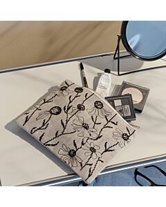 Rico Design borduurpakket etui bloemen 100442 telpatroon incl. rits
