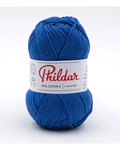 Phildar Phil Coton 3 katoen kleur outremer 40