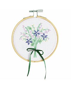 Rico Design borduurpakket bloemenpakket 100529 telpatroon incl. borduurring