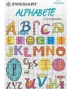 Borduurboekje alfabet no.104/290  van zweigart