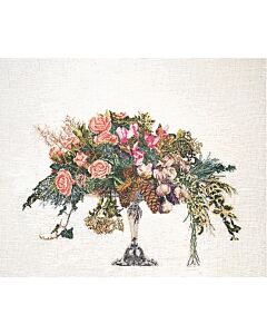Borduurpakket winter boeket van Thea Gouverneur 1085 linnen