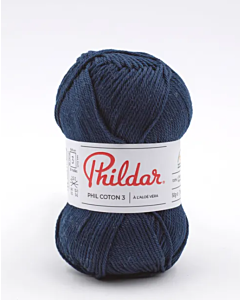 Phildar Phil Coton 3 katoen kleur naval 51