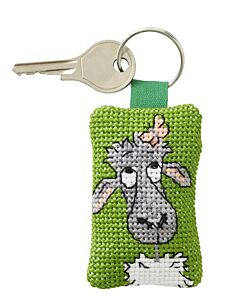 Permin borduurpakket Sleutelhanger Schaap 11-5151 telpatroon