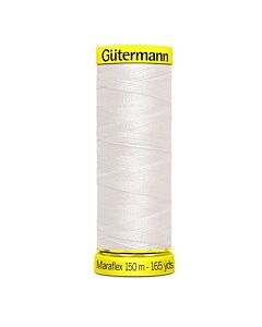 Gütermann Maraflex kleur 111 white is een elastisch naaigaren