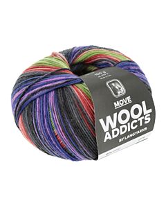 Lang Yarns Move Wool Addicts kl.12 4-draads sokkenwol 100gr.