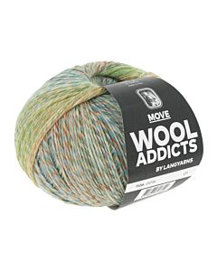Lang Yarns Move Wool Addicts kl.16 4-draads sokkenwol (beige/bruin/groen/blauw)