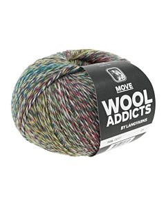 Lang Yarns Move Wool Addicts kl.16 4-draads sokkenwol (beige/bruin/groen/blauw)