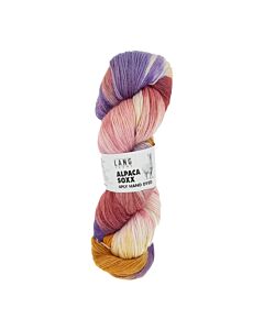 Lang Yarns Alpaca Soxx kl.1 zijn unieke handgeverfde strengen sokkenwol.