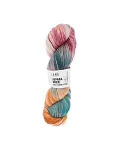 Lang Yarns Alpaca Soxx kl.1 zijn unieke handgeverfde strengen sokkenwol.