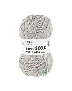 Lang Yarns SuperSoxx Tweed 6ply kl.67 is een 6 draads sokkenwol 
