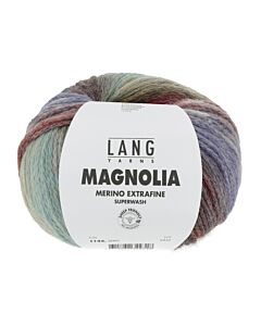 Lang Yarns Magnolia Merino Extrafine kleur 9 (paars/blauw/groen/rood/oker)