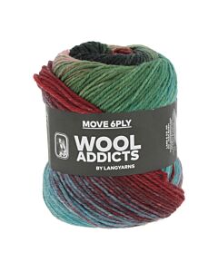 Lang Yarns Move Wool Addicts 6-draads sokkenwol kleur 8 (oker/bruin/groen/blauw)