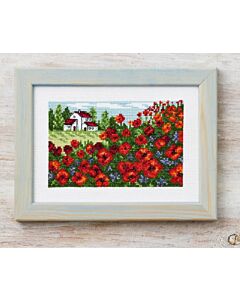 Permin borduurpakket Klaprozenveld 13-1327