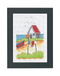 Permin borduurpakket Wasgoed in de wind 13-3158