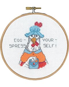 Permin borduurpakket egg-spress yourself! 13-4121 telpatroon