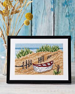 Permin borduurpakket aangespoeld bootje 13-4411 telpatroon