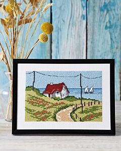 Permin borduurpakket strandhuisje 13-4413 telpatroon