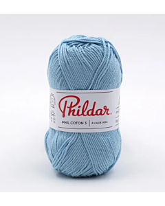 Phildar Phil Coton 3 katoen kleur azur 75