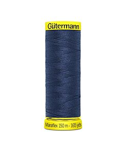 Gütermann Maraflex kleur 112 jeans blauw is een elastisch naaigaren