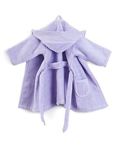 Rico Design baby badjas met aida rand op capuchon in lila  140021