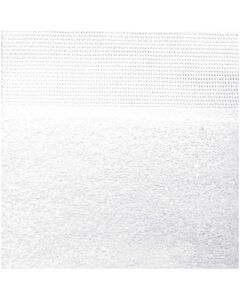 Rico Design wit baby slabbetje met aida rand 145022