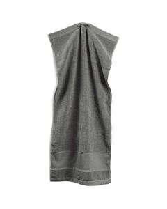 Rico Design antraciet handdoek 141031 met aida rand.