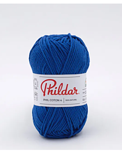 Phil coton 4 is 100% katoen van Phildar, kl.outremer