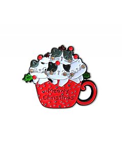 Letistitch Needle Minder kerst katten kopje