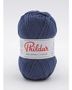Phildar Phil Coton 3 katoen kleur marine 56