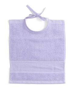 Rico Design baby slabbetje met aida rand om te borduren baby lila 145021