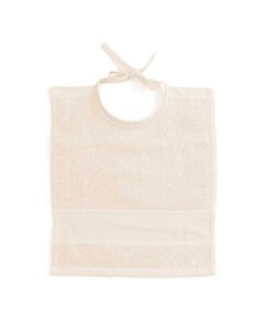 Rico Design naturel baby slabbetje met aida rand 145024