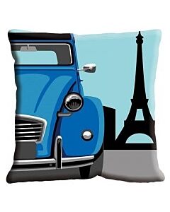 Borduurpakket Borduurkussen eend in parijs met halve kruissteek. Seg de Paris 1903-241