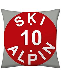 Borduurkussen Alpine skieën