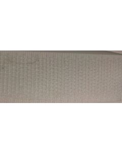 Witte grove kant klitteband, 5cm