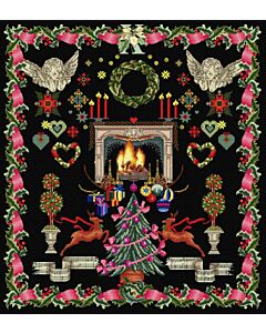 Thea Gouveneur borduurpakket merklap 'Christmas design' 2077.05 telpatroon