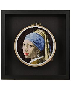 Pako borduurpakket meisje met de parel 212.374 telpatroon excl. borduurring