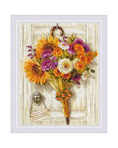 Riolis borduurpakket herfst boeket 2276 telpatroon