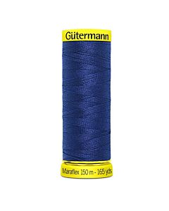 Gütermann Maraflex kleur 112 jeans blauw is een elastisch naaigaren