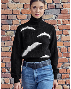 Phildar dames trui breien van Phil Merino's 3,5 & Pur Angora (233, M3)