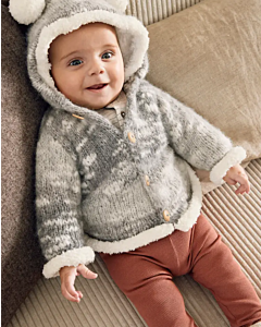 Phildar baby jasje breien van Phil Reve & Douce (235, M25)