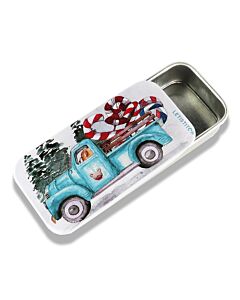 Letistitch kerst bezorgservice metalen naaldendoosje incl. magneet