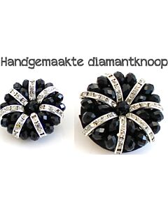 Diamantknopen met de handgemaakt zwart. 