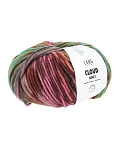 Lang Yarns Cloud Funky Merino Extrafine kl.26 bruin rood groen donkerblauw