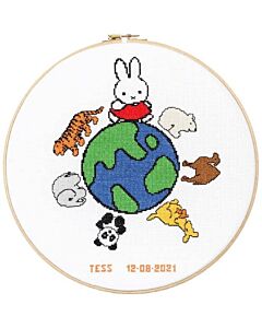 Geboortetegel Nijntje en de wereld: Tess van dick bruna 276-054