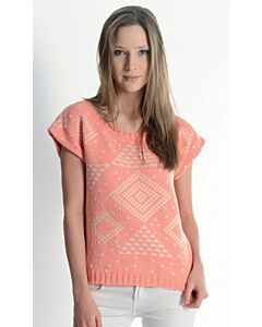 Phildar dames trui met motief breien van Phil Cabotine