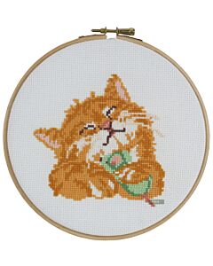 Pako borduurpakket poes met muisje 289.011 voorbedrukt excl. borduurring