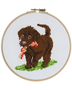 Pako borduurpakket grappige puppy 289.021 voorbedrukt excl. borduurring